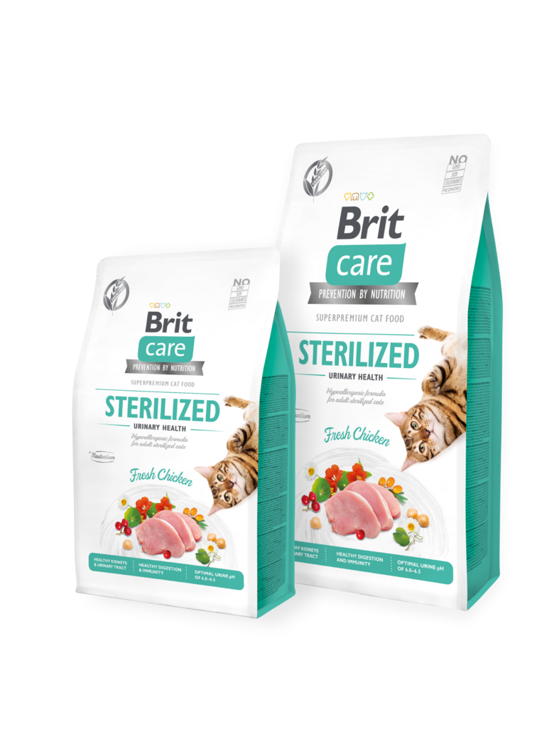 Sausā barība kaķiem BRIT CARE Grain-Free STERILIZED URINARY HEALTH 400g